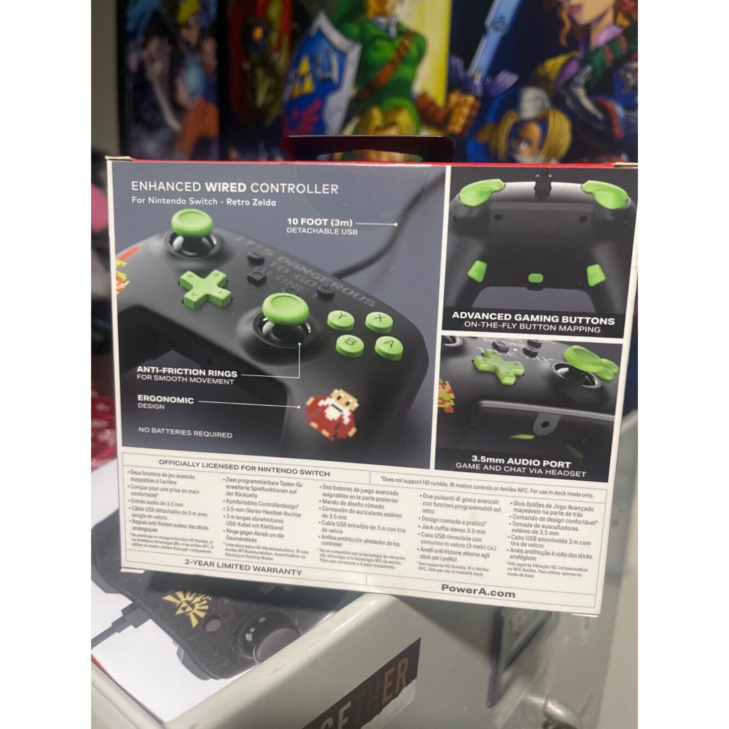 The Legend Of Zelda Enhanced PowerA Nintendo Switch Wired Controller New